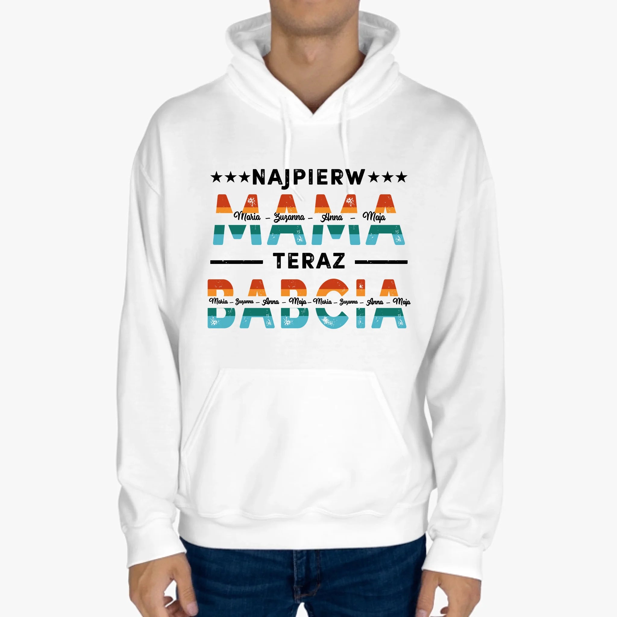 Szkło kwadratowe - Prezent Najpierw Mama, Teraz Babcia