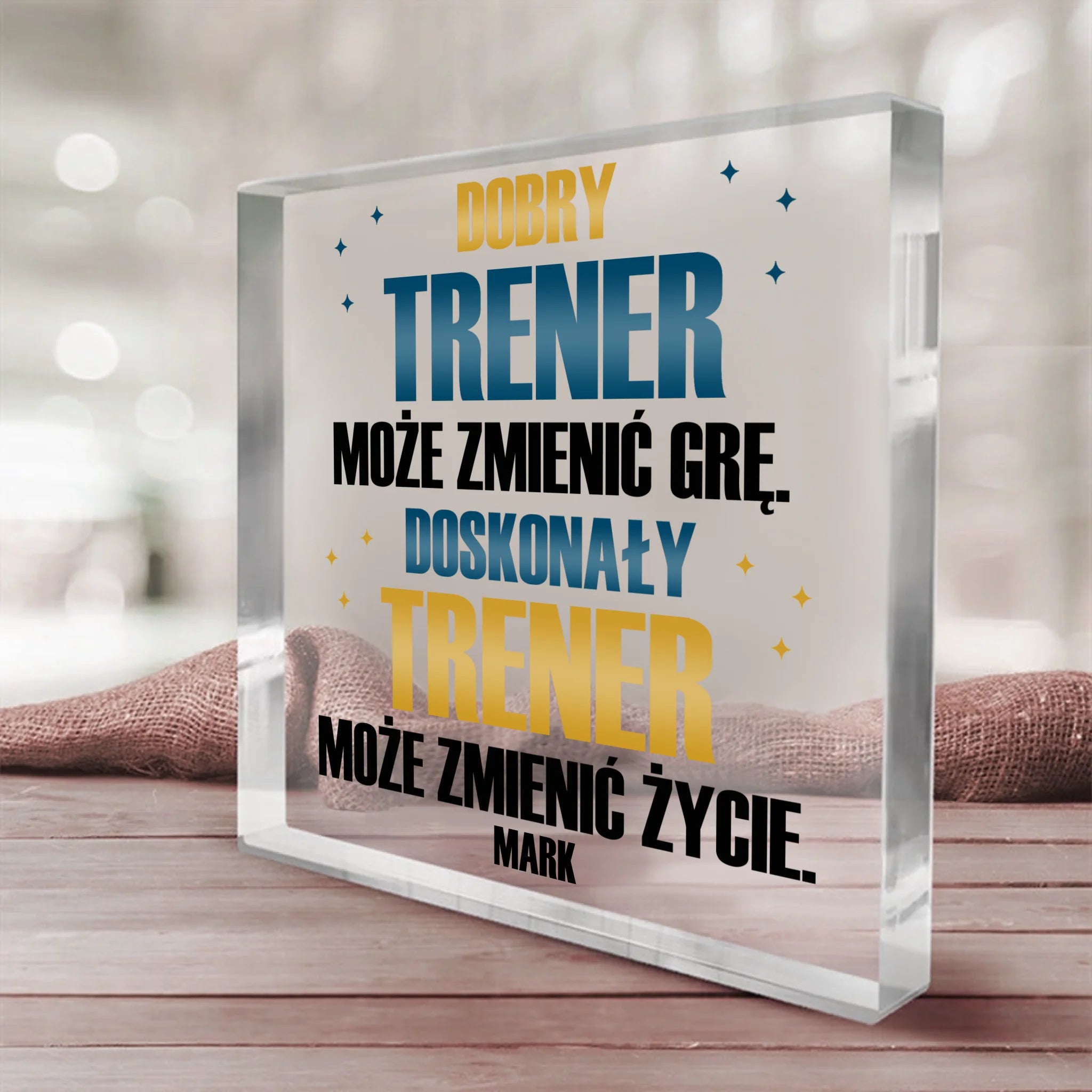 Dobry trener może zmienić grę, doskonały trener może zmienić życie