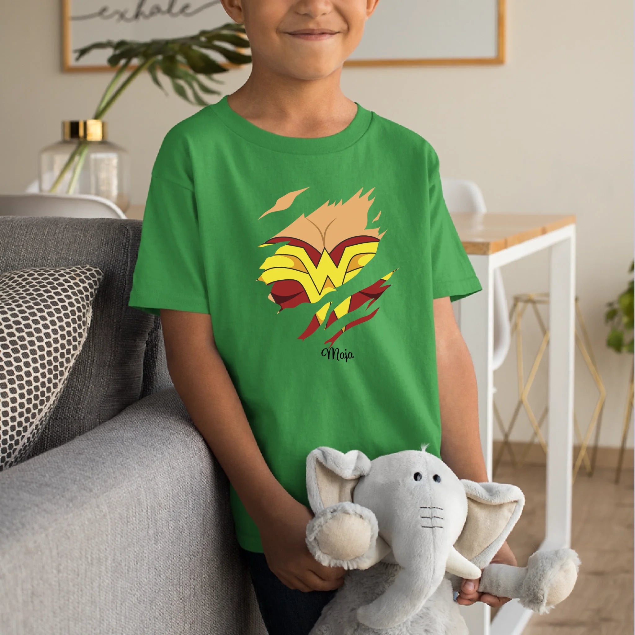 ребенок лесной зеленый