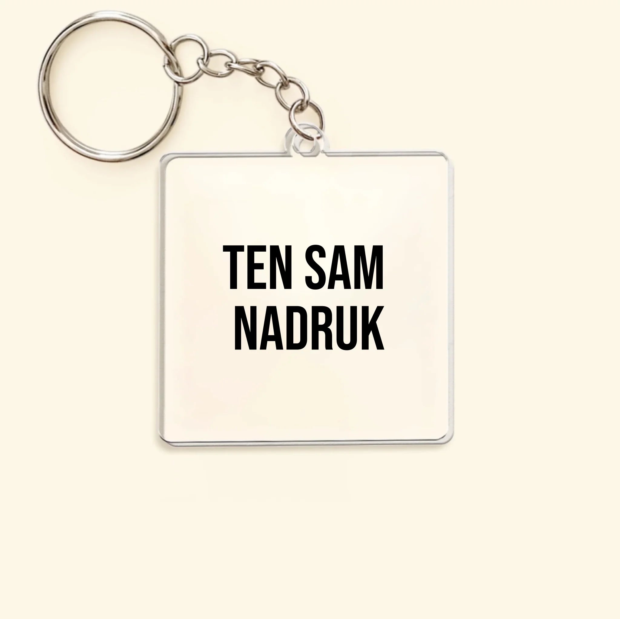 Brelok z takim samym nadrukiem