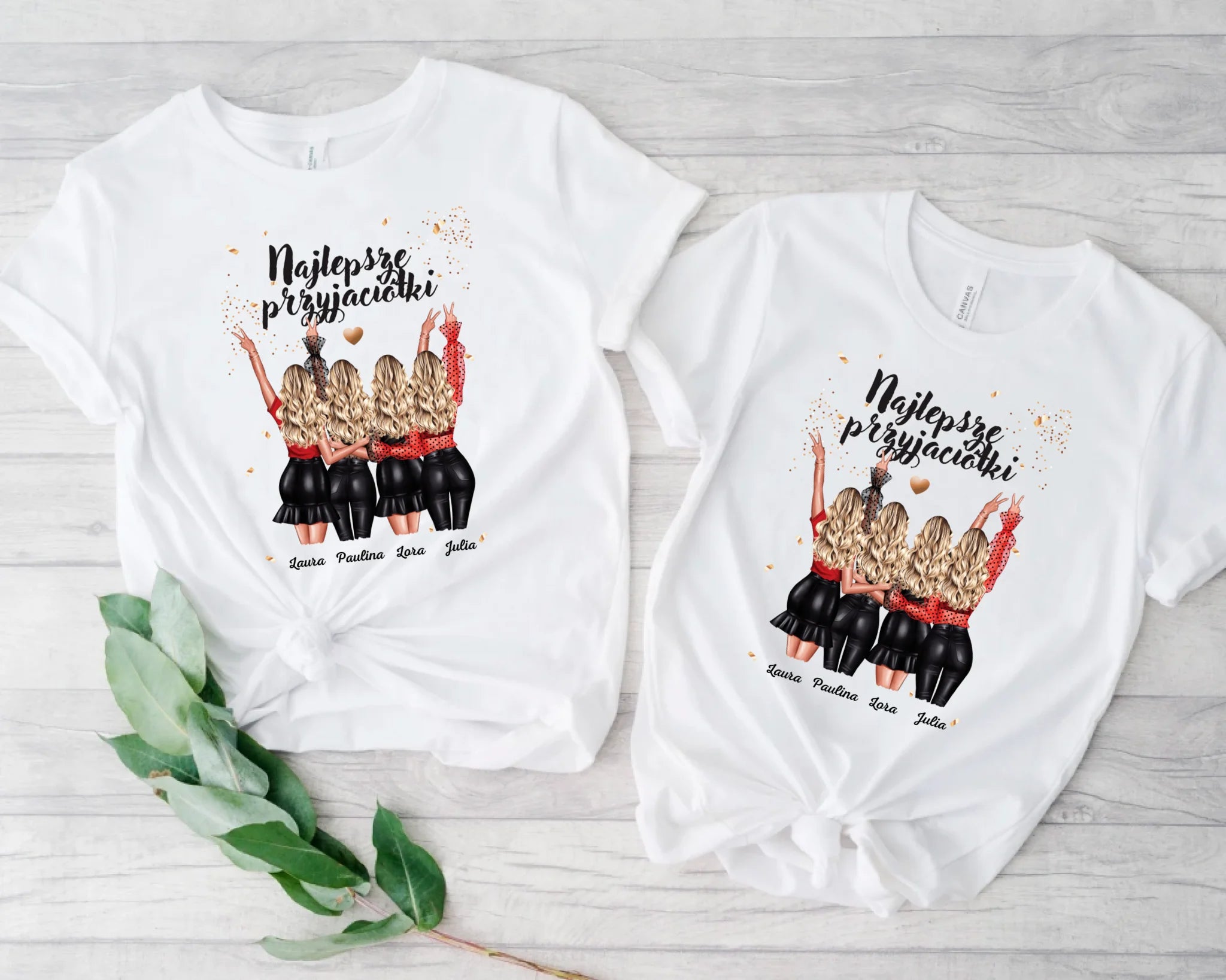 Pocztówka akrylowa z napisem "Najlepsze przyjaciółki"