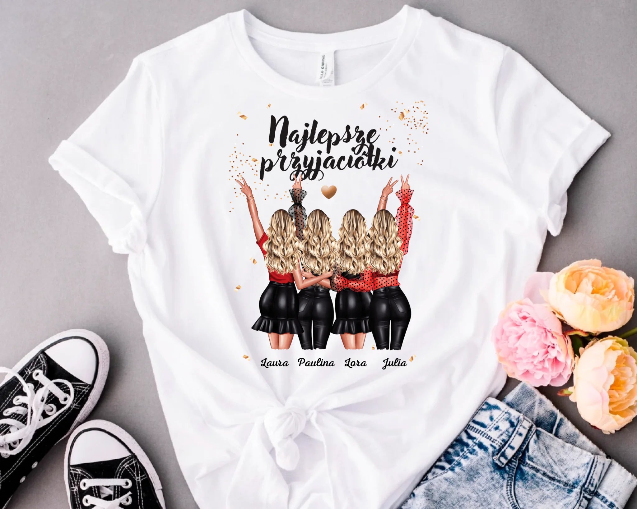 Pocztówka akrylowa z napisem "Najlepsze przyjaciółki"