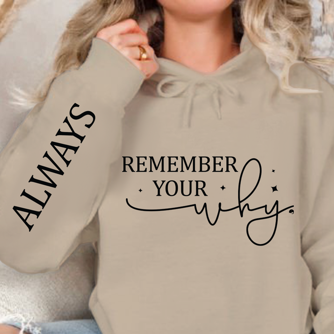 Bluza z kapturem Remember your why