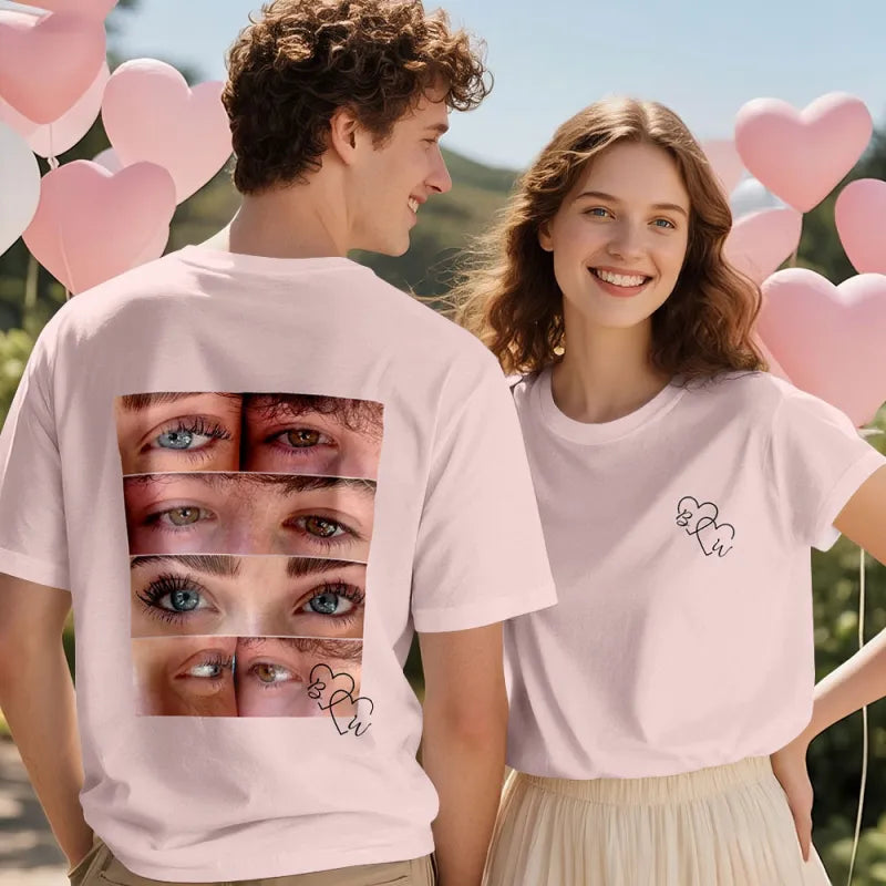 Personalizowana koszulka z nadrukiem dla pary na Walentynki prezent