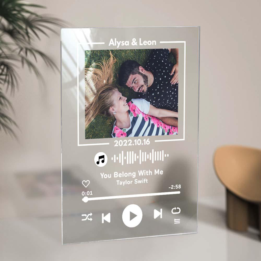 Personalizowany brelok z muzyką i podświetleniem na rocznicę dla pary