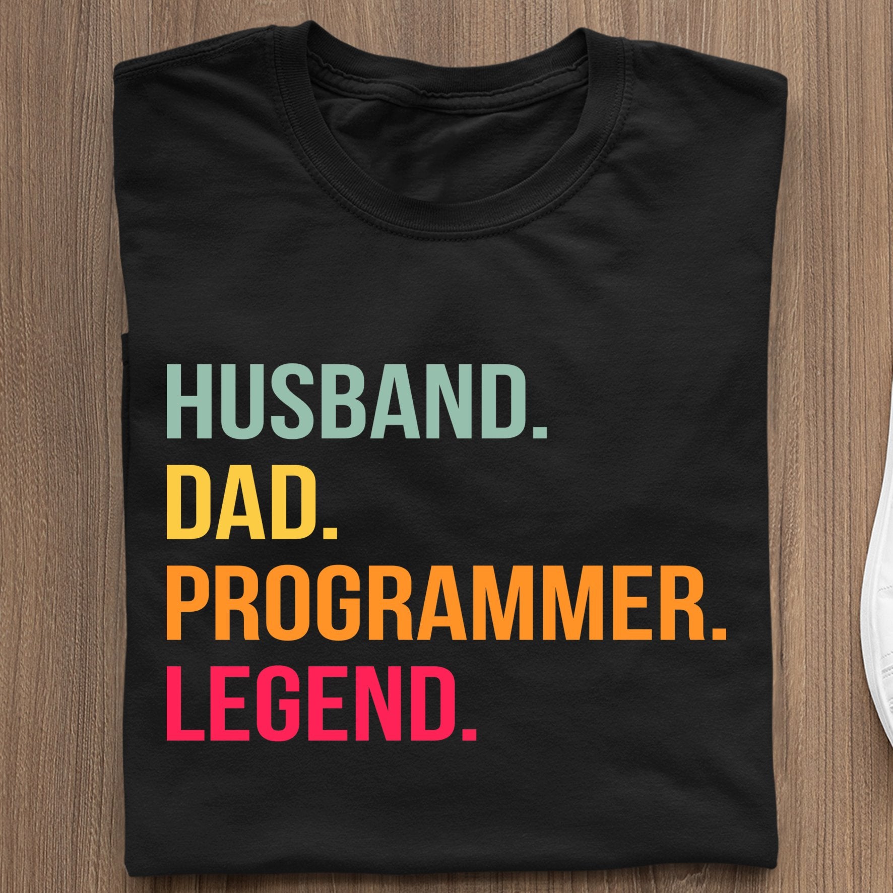 Koszulka Husband Dad Programmer Legend