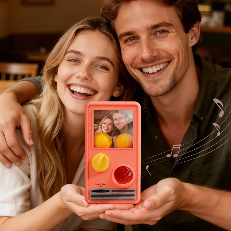 Personalized Music and Photo Music Gachapon Machine Custom Song Mini Record Box Anniversary Gift Christmas Gifts