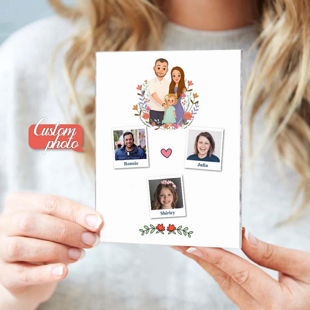 Personalizowana tablica ze zdjęciem dla rodziny, idealny prezent na Dzień Matki