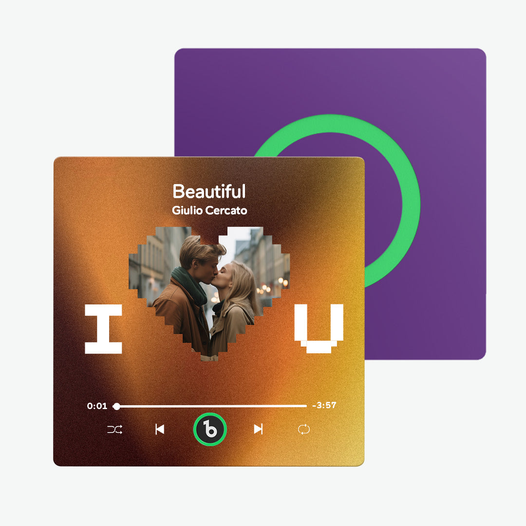 FridgeBeats Frameless Custom Photo Music Fridge Magnet Special for Valentine's Day New 4.0 Upgrade Album Fridge Magnet Sticker