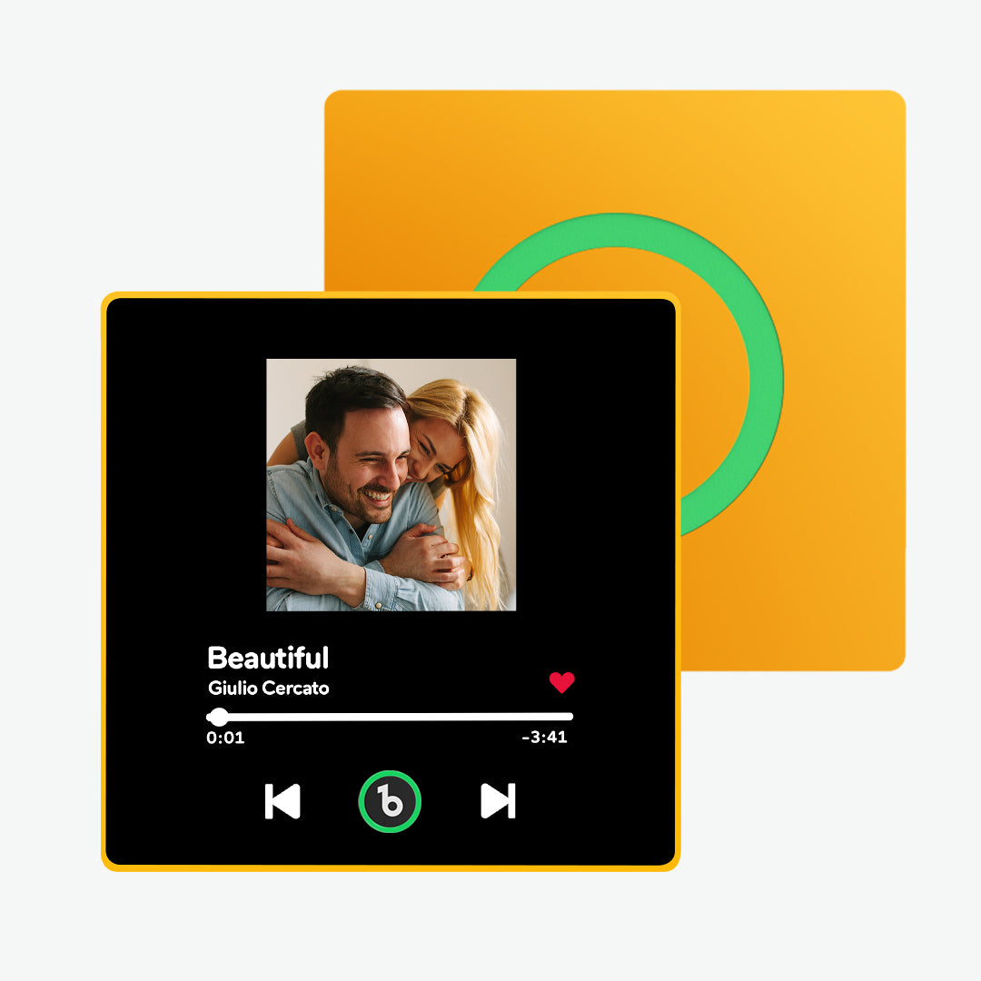 FridgeBeats Framed Custom Music Fridge Magnet New 4.0 Upgrade Colorful Frame Album Fridge Magnet That Can Be Played Song Anniversary Gift