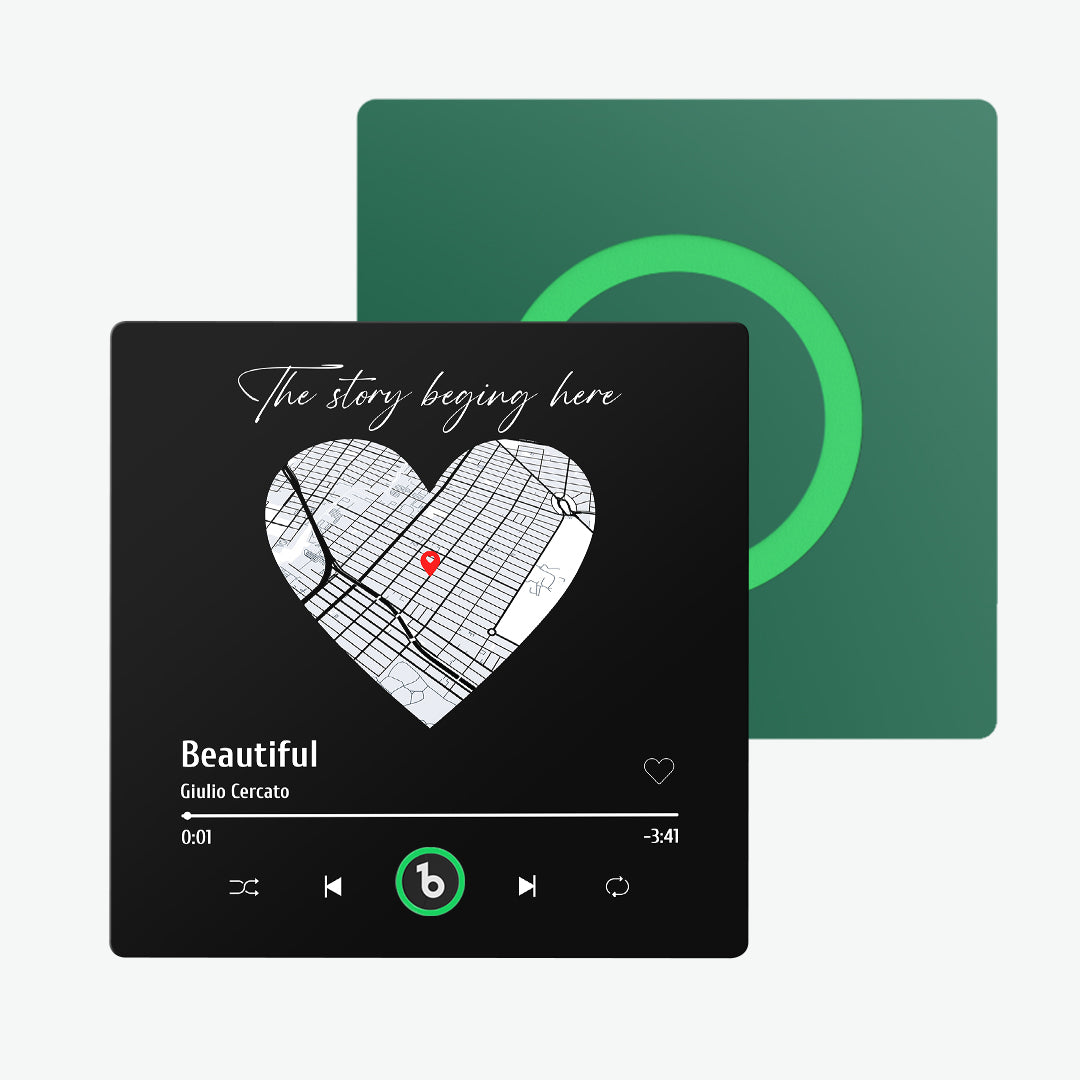 FridgeBeats Frameless Custom Music Fridge Magnet New 4.0 Upgrade Wall Photo Sticker That Plays Music Without Cell Phone Multiple Styles Gift