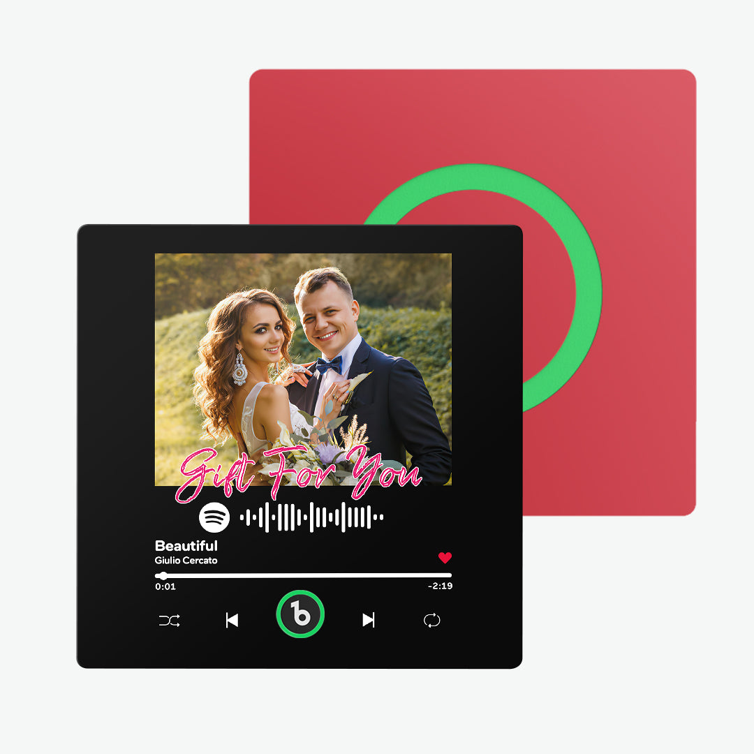 FridgeBeats Frameless Custom Music & Photo Fridge Magnet FridgeBeats 4.0 Pro Supports Bluetooth Connectivity