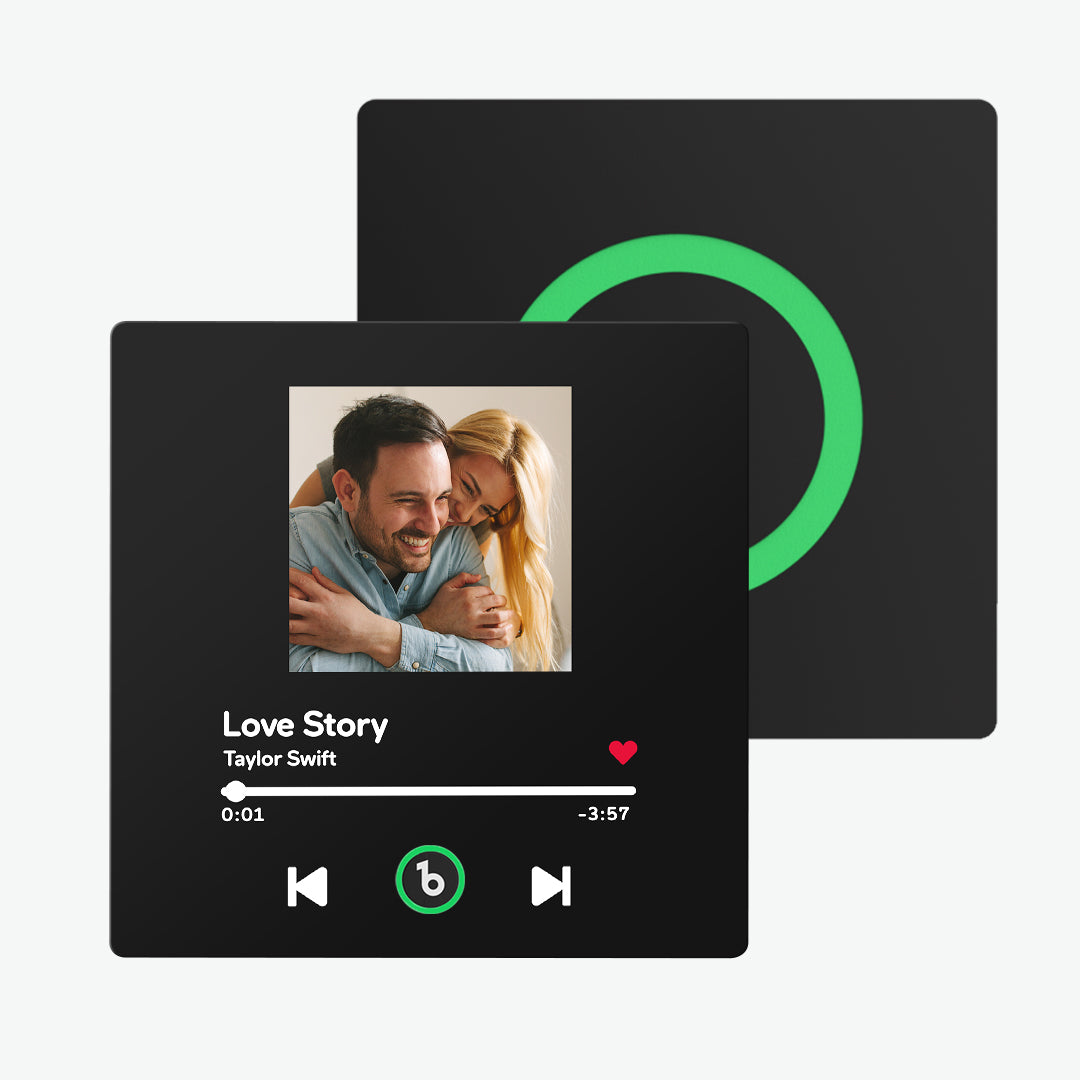 FridgeBeats Frameless Custom Music Fridge Magnet New 4.0 Upgrade Wall Photo Sticker That Plays Music Without Cell Phone Multiple Styles Gift