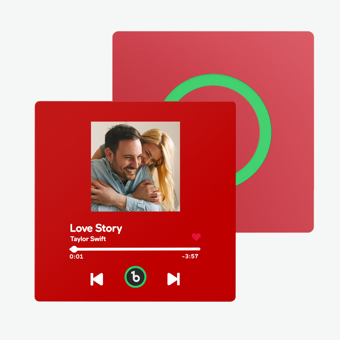 FridgeBeats Frameless Custom Music Fridge Magnet New 4.0 Upgrade Personalized Album Fridge Magnet That Can Be Played Song Anniversary Gift