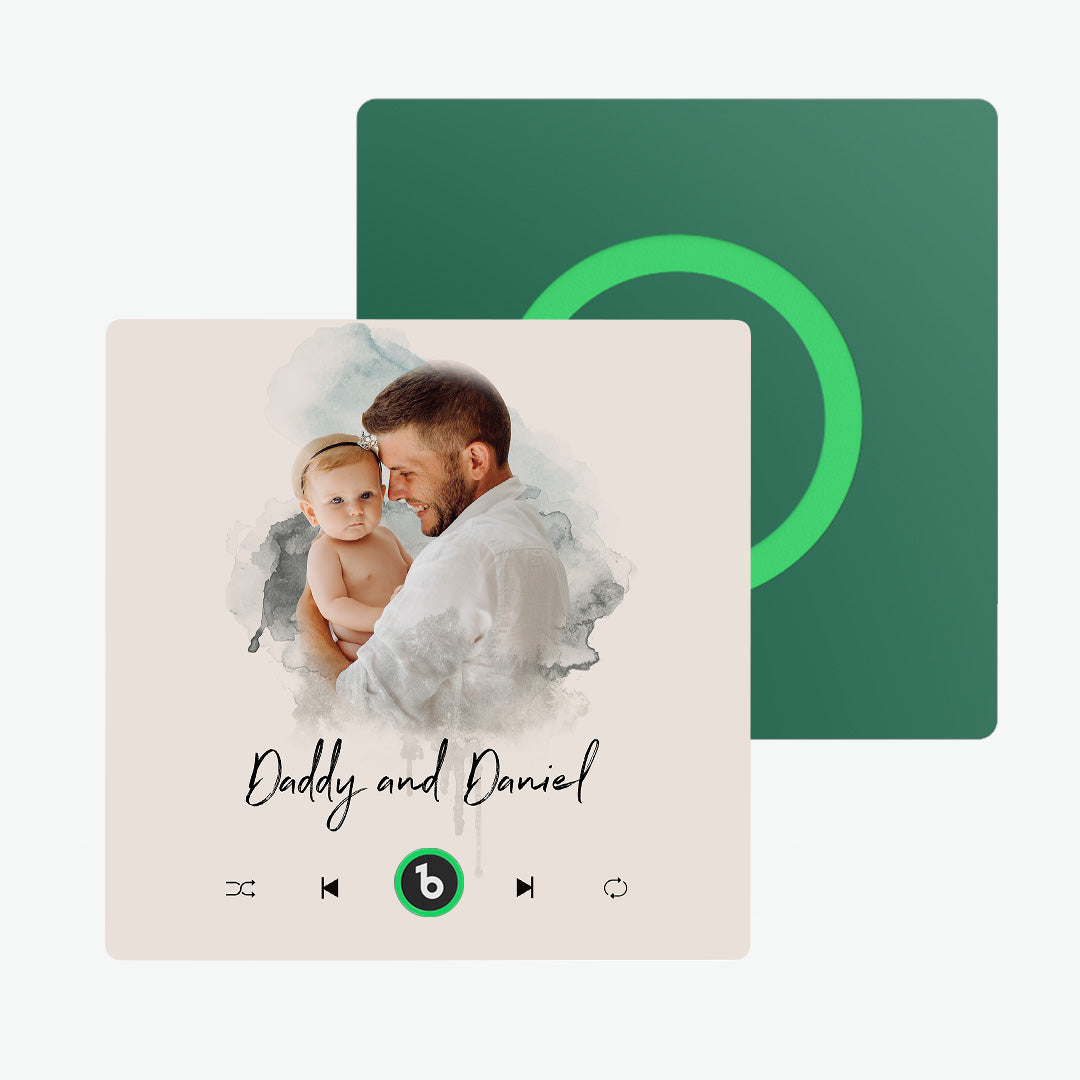 FridgeBeats Frameless Custom Music Fridge Magnet New 4.0 Upgrade Wall Photo Sticker That Plays Music Without Cell Phone Multiple Styles Gift