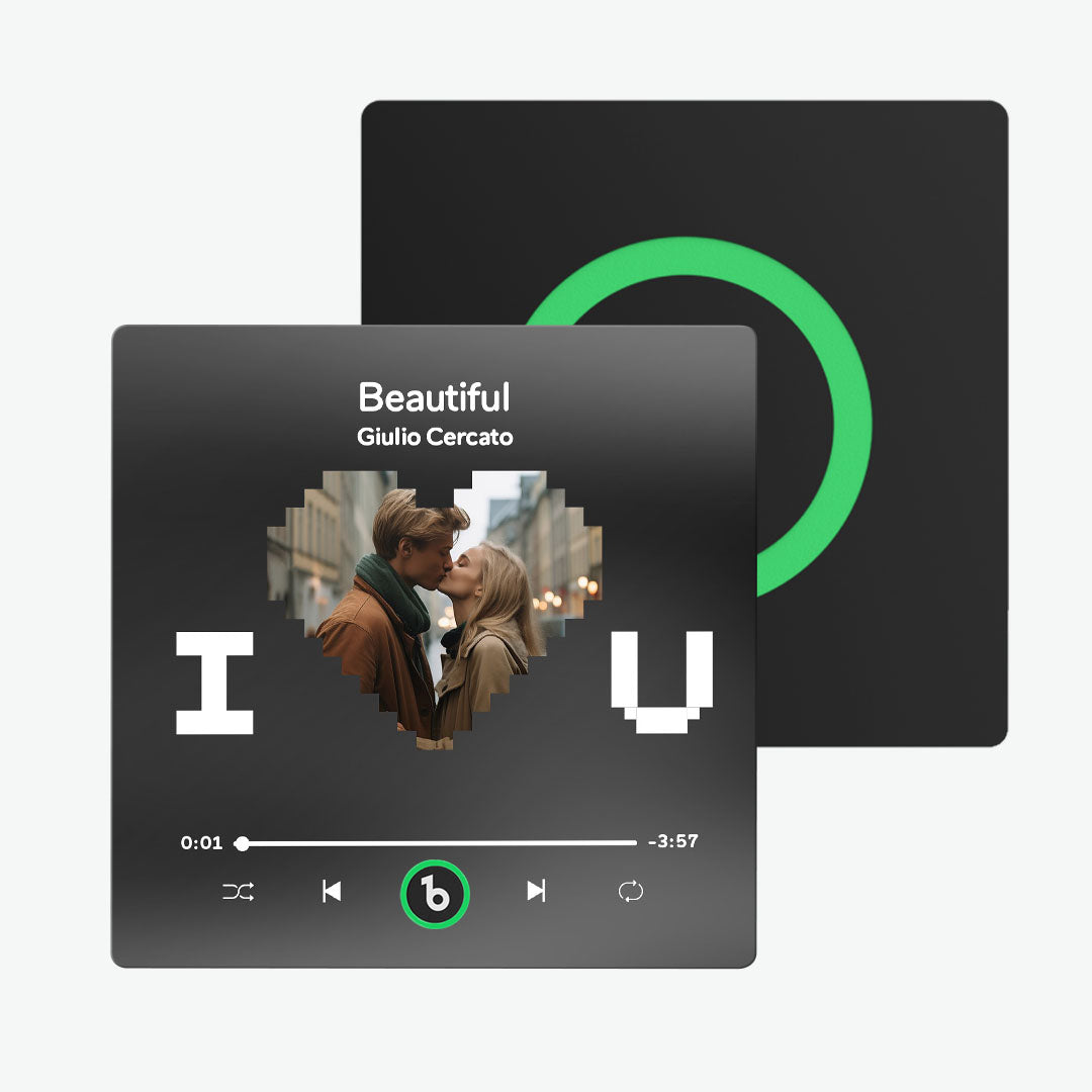 FridgeBeats Frameless Custom Photo Music Fridge Magnet Special for Valentine's Day New 4.0 Upgrade Album Fridge Magnet Sticker