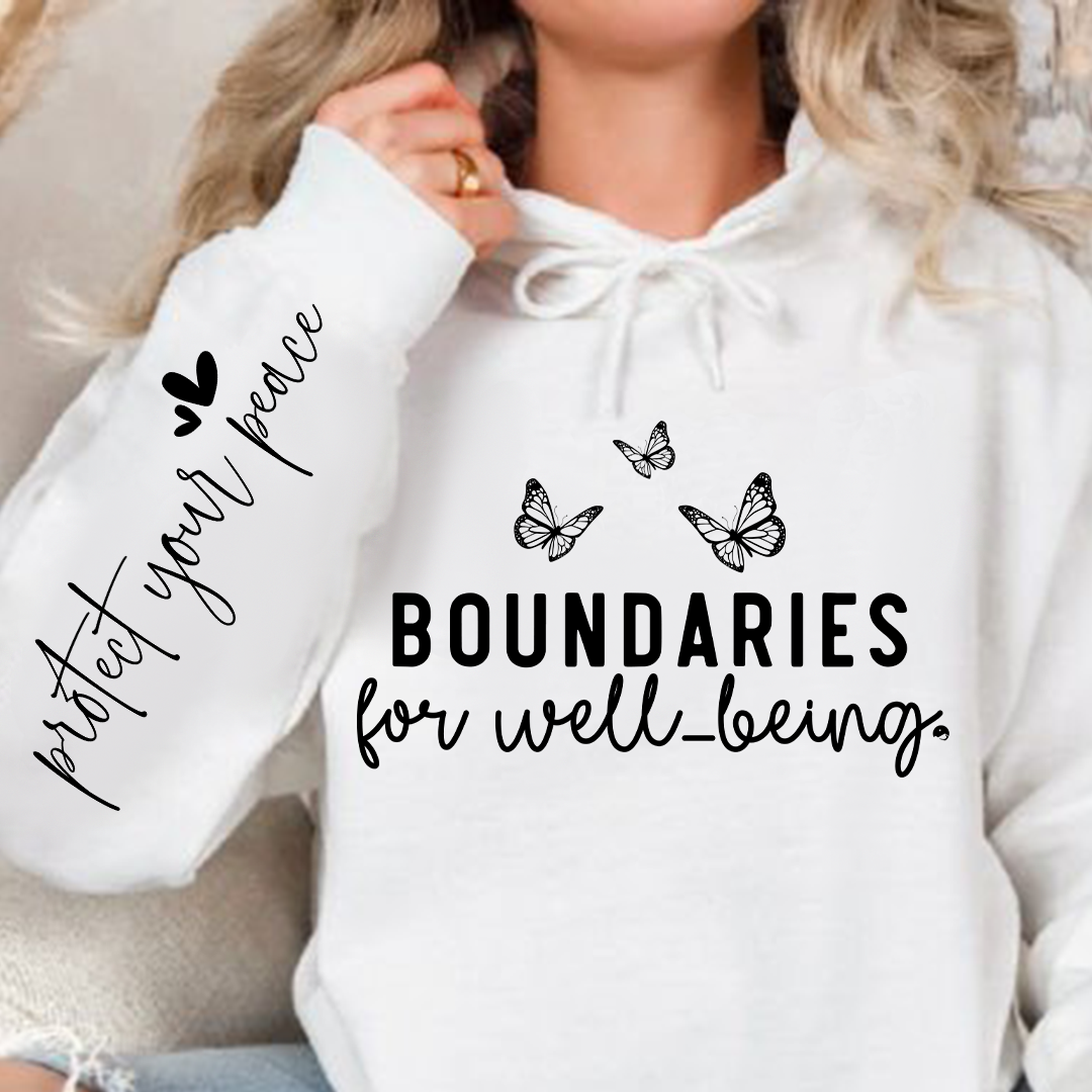 Bluza z kapturem Boundaries For Well-being
