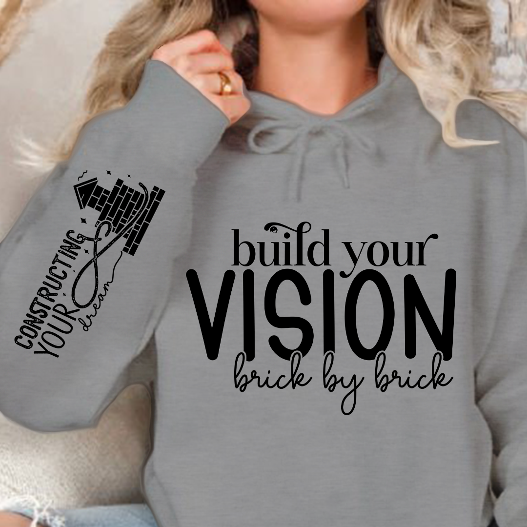 Bluza z kapturem Build Your Vision Brick by Brick