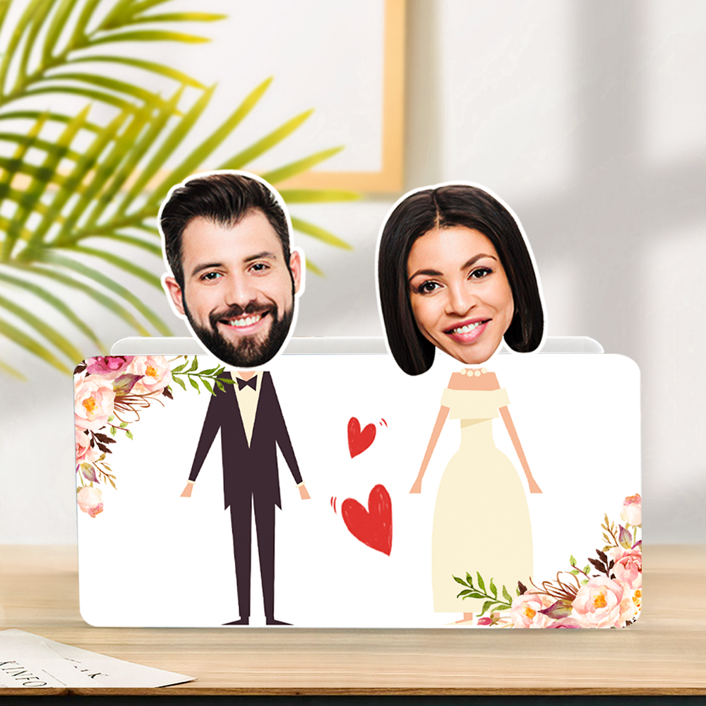 Personalizowana figurka na kokpit samochodu dla pary, prezent na rocznicę