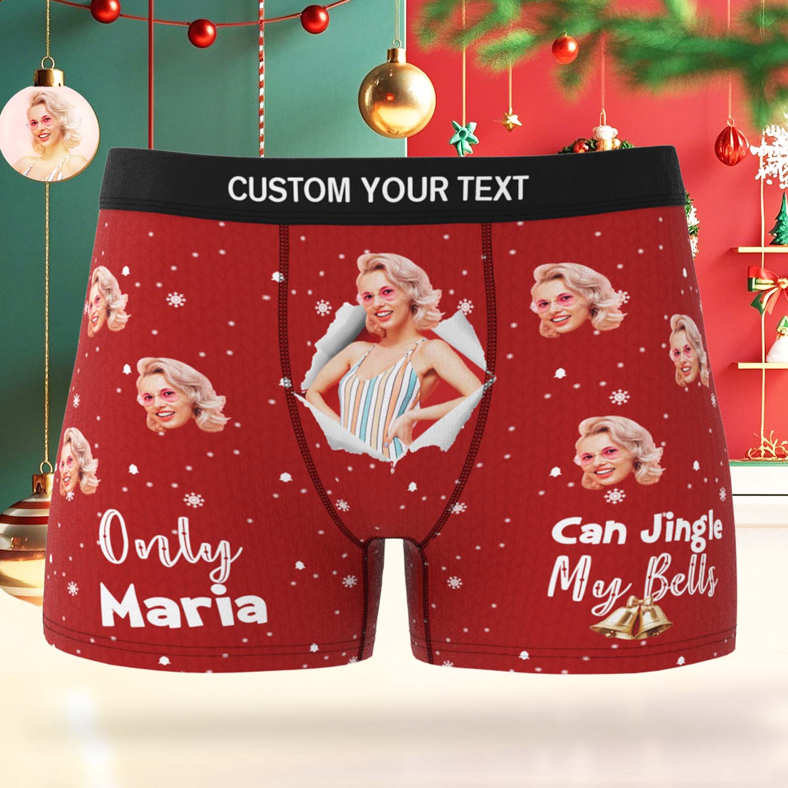 Personalizowane bokserki z własnym tekstem i zdjęciem na prezent dla niego