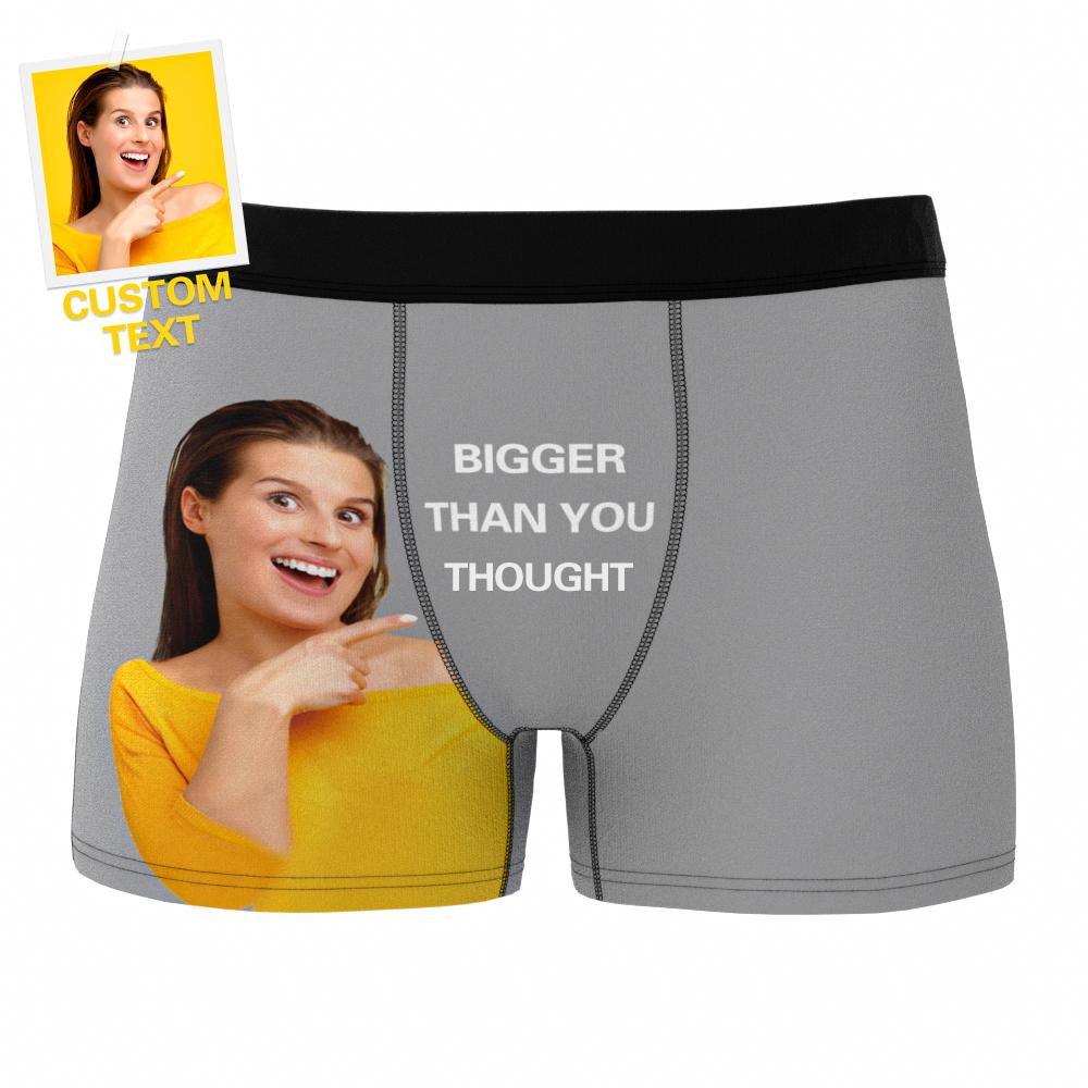 Personalizowane bokserki z własnym napisem na prezent dla niego, 3 kolory