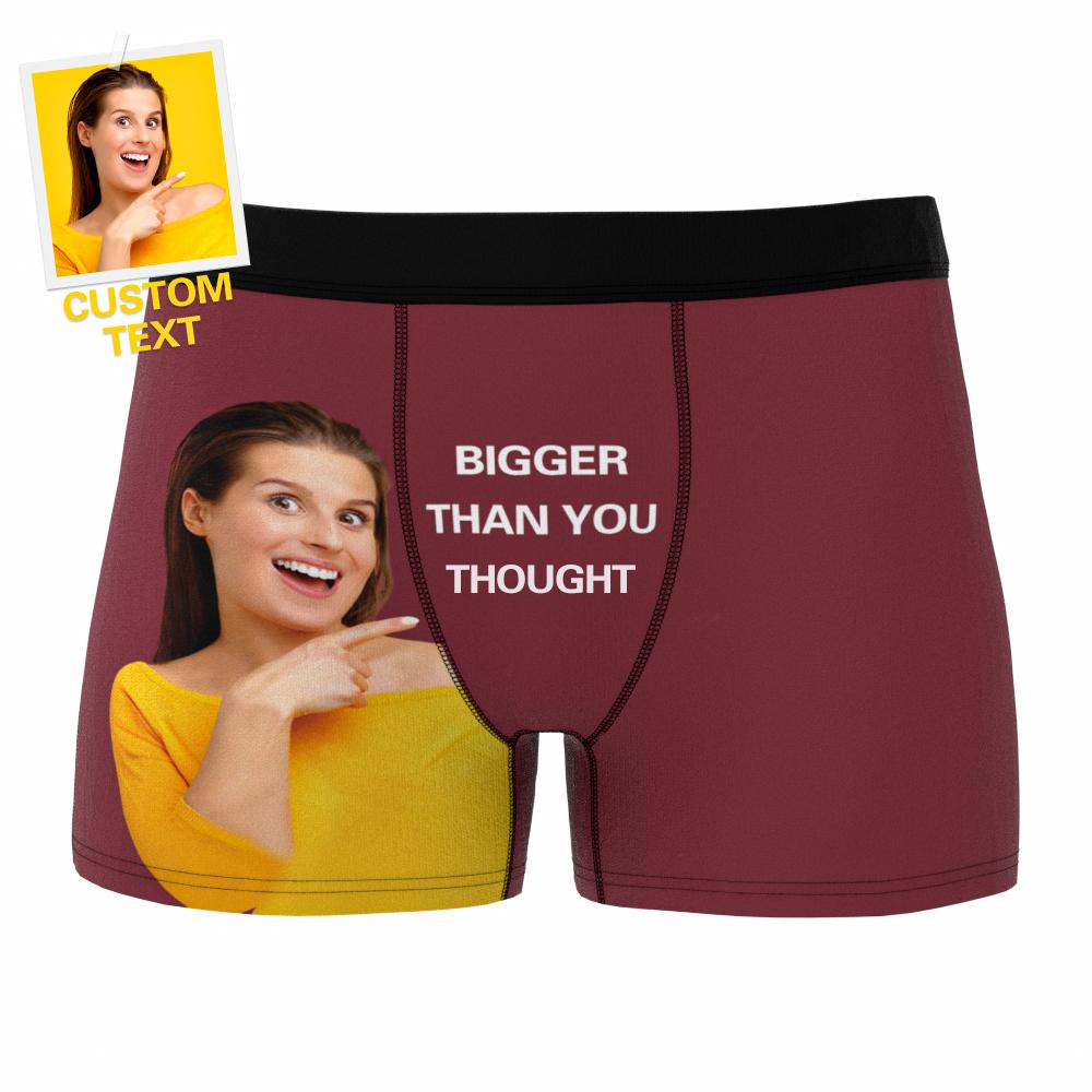 Personalizowane bokserki z własnym napisem na prezent dla niego, 3 kolory