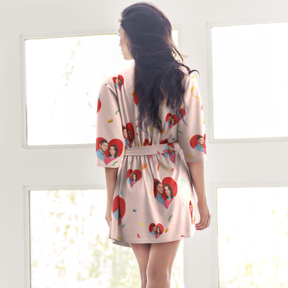 Piżama dla par, krótka koszula, kimono, prezent miłosny