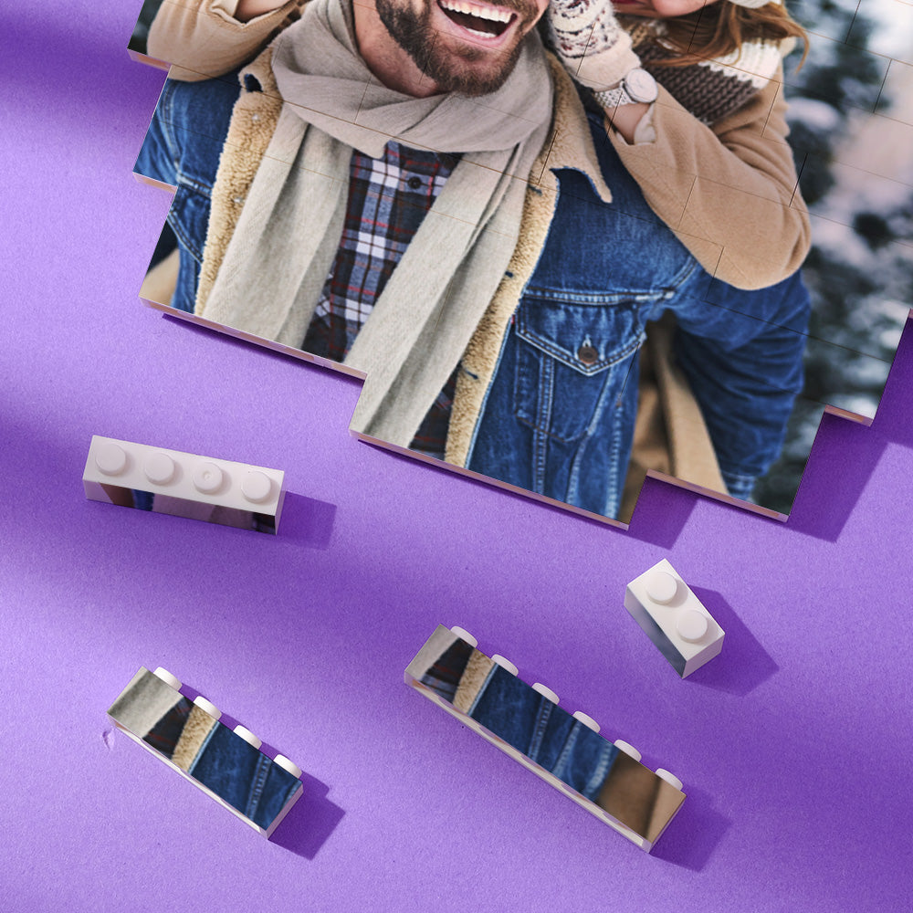 Personalizowany blok ze zdjęciem w kształcie pięciokąta na prezent dla dziecka