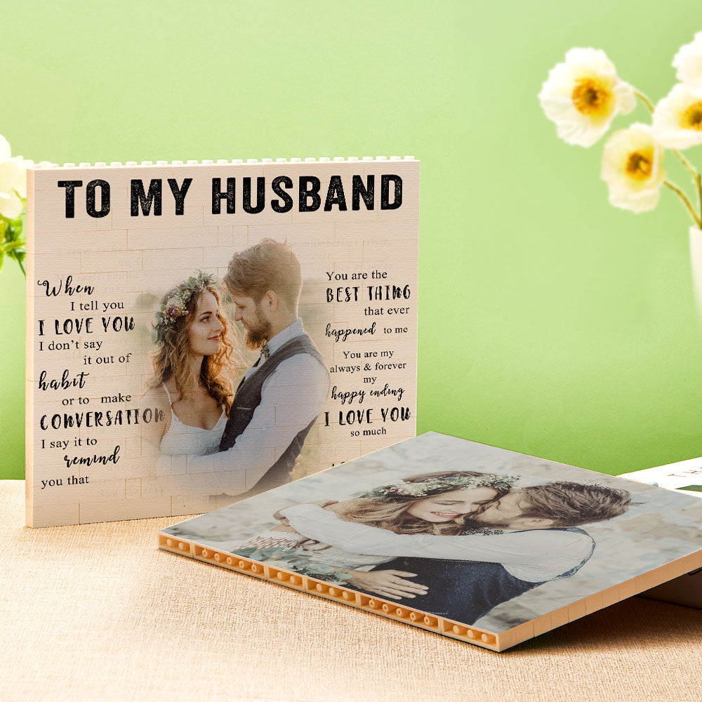 Personalizowana układanka z zdjęciem dla męża na rocznicę lub urodziny