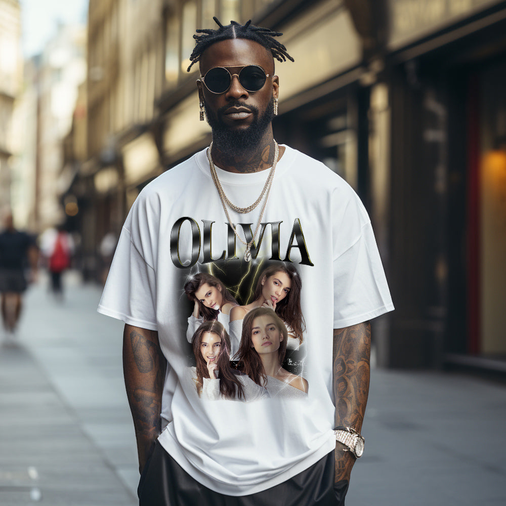 Personalizowana koszulka z imieniem dla pary na prezent urodzinowy