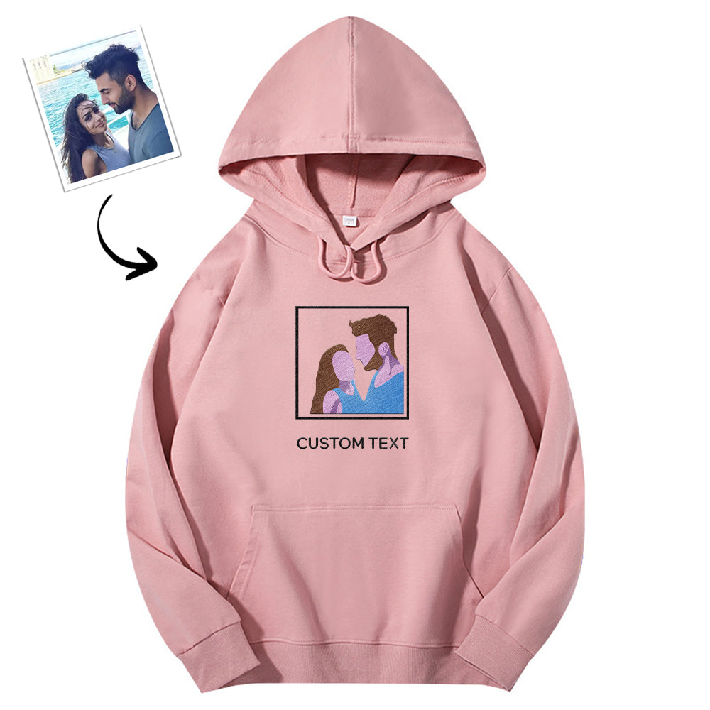 Modna bluza z haftem personalizowanym dla zakochanych na prezent