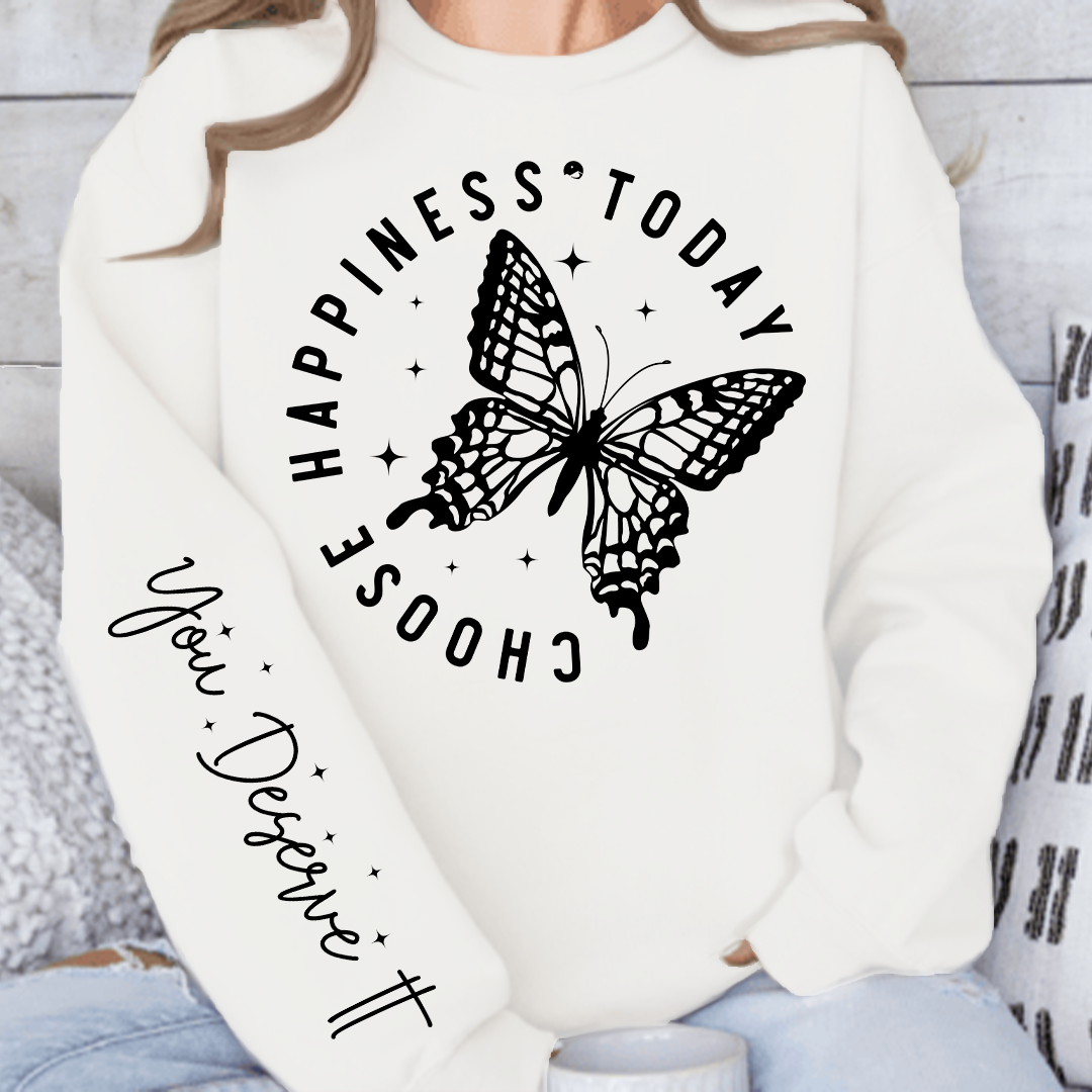 Bluza Damska Z Kapturem Choose Happiness Today