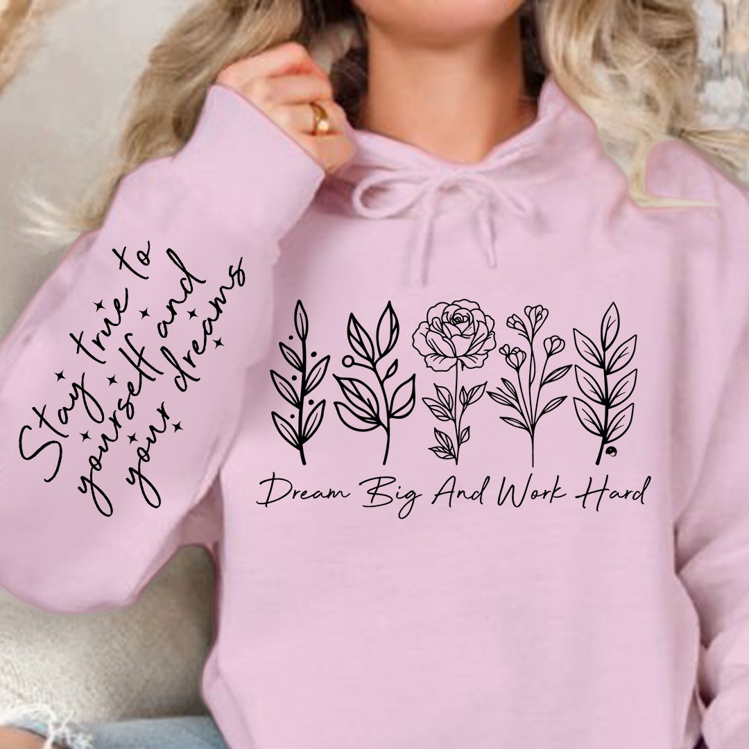 Bluza z kapturem Dream big and work hard