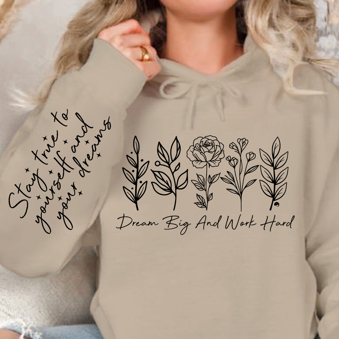 Bluza z kapturem Dream big and work hard