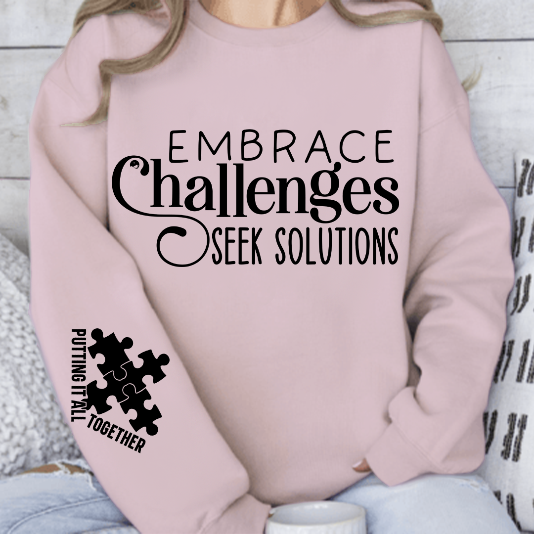 Bluza Unisex Embrace Challenges Seek Solutions