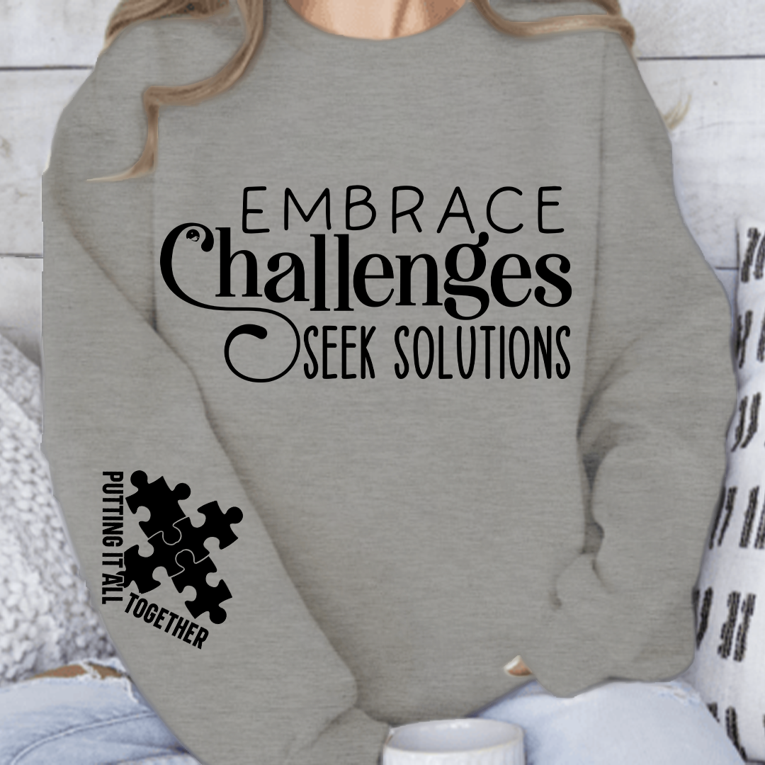 Bluza Unisex Embrace Challenges Seek Solutions
