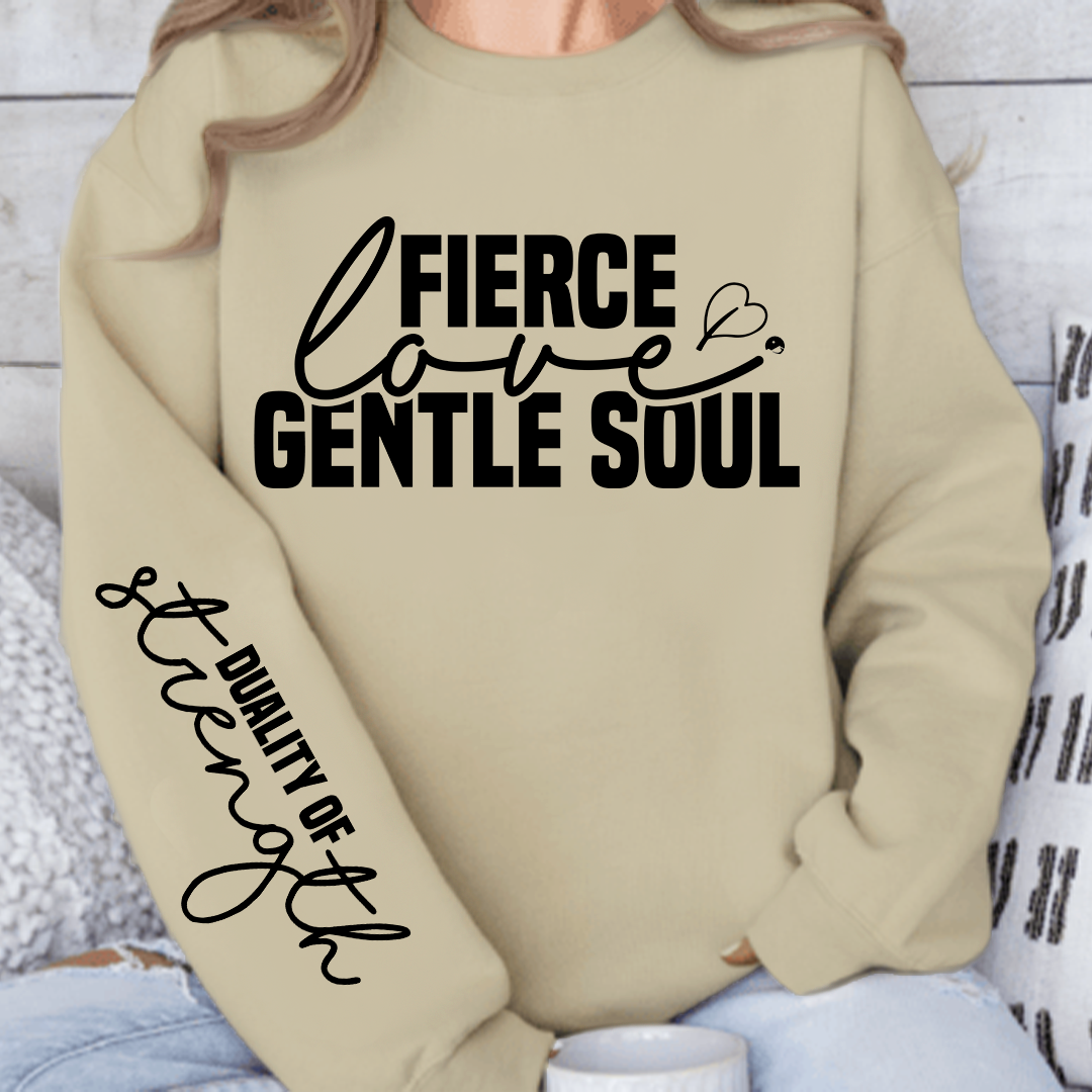 Bluza Unisex Fierce love gentle soul