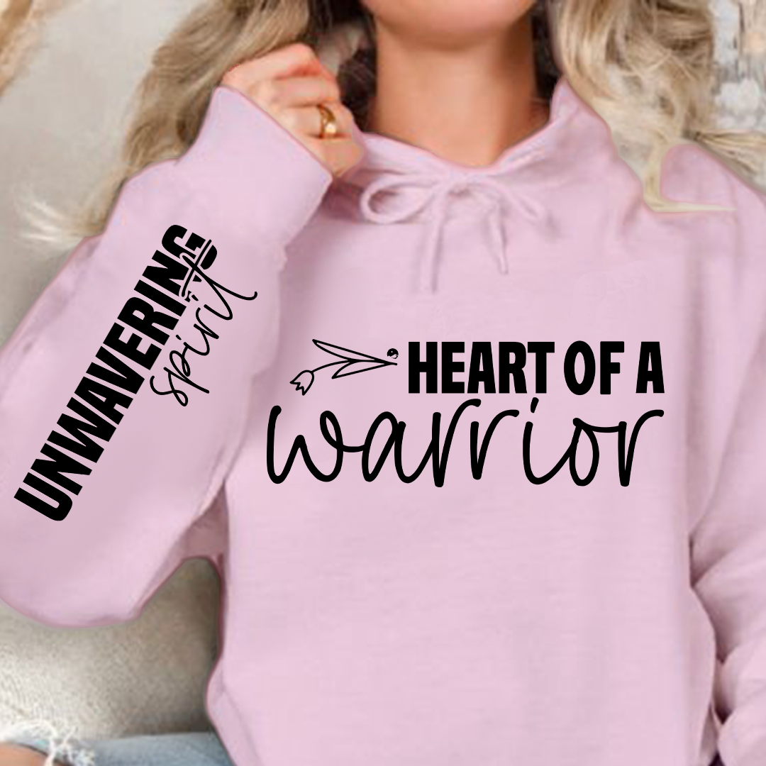 Bluza z kapturem Heart of a warrior
