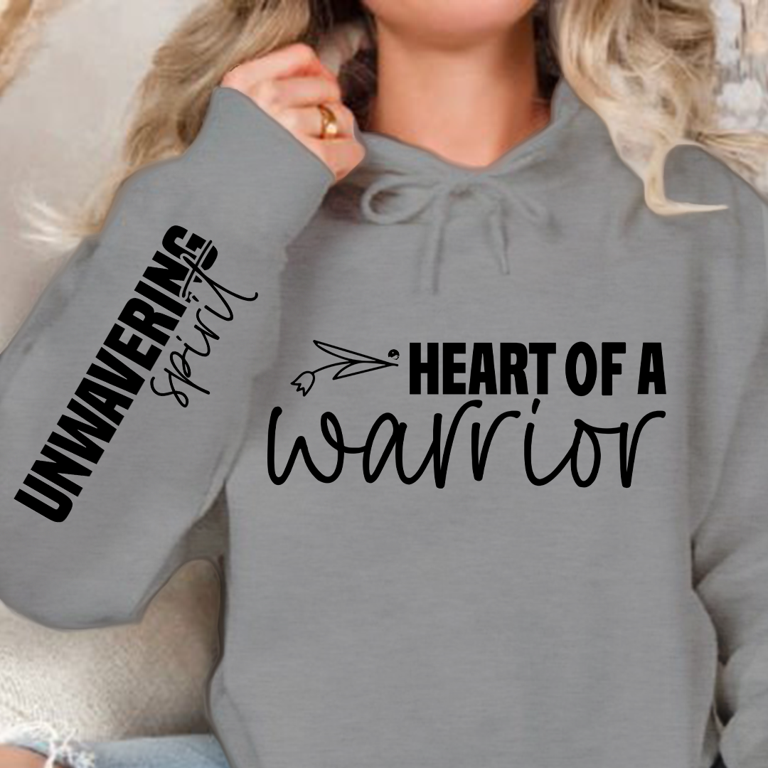 Bluza z kapturem Heart of a warrior