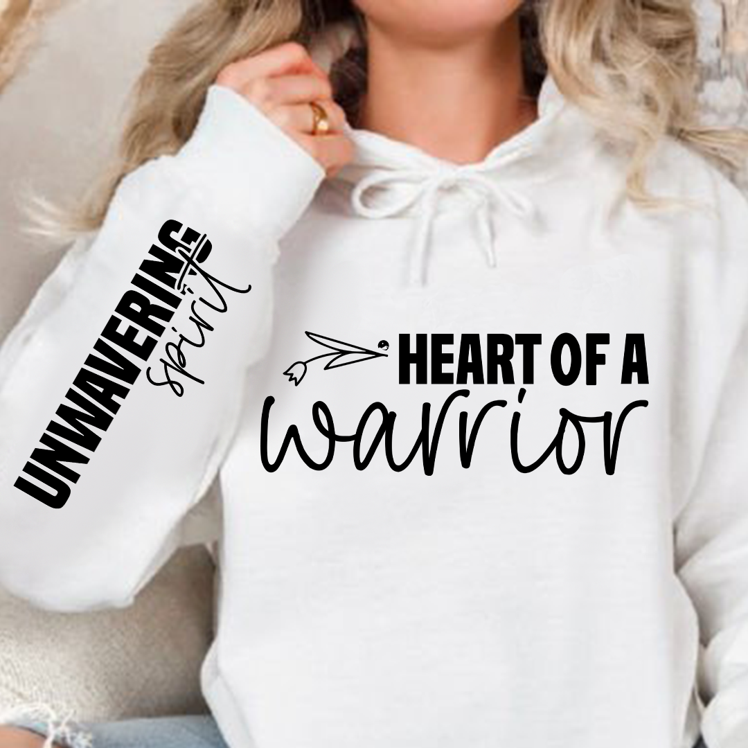 Bluza z kapturem Heart of a warrior
