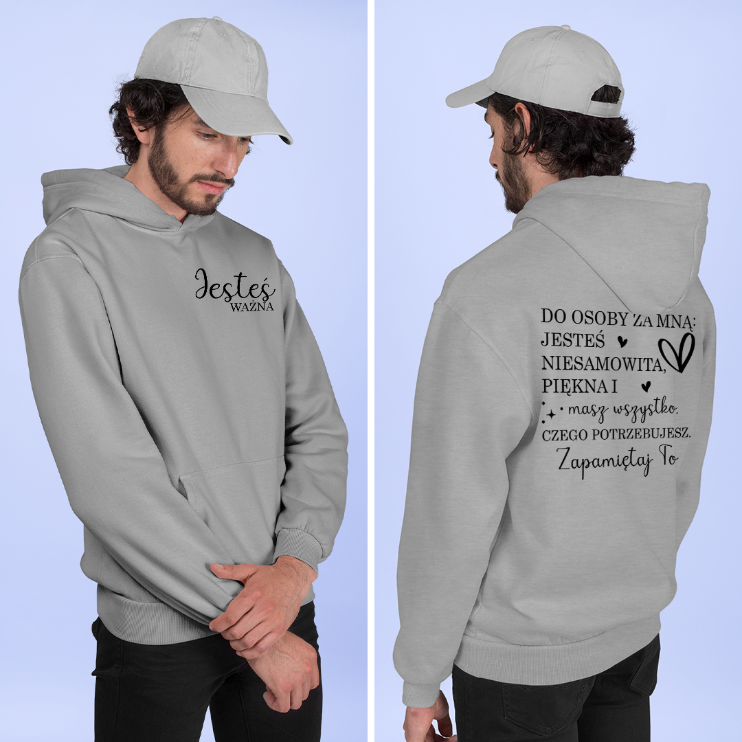 Bluza z kapturem Jesteś Ważna