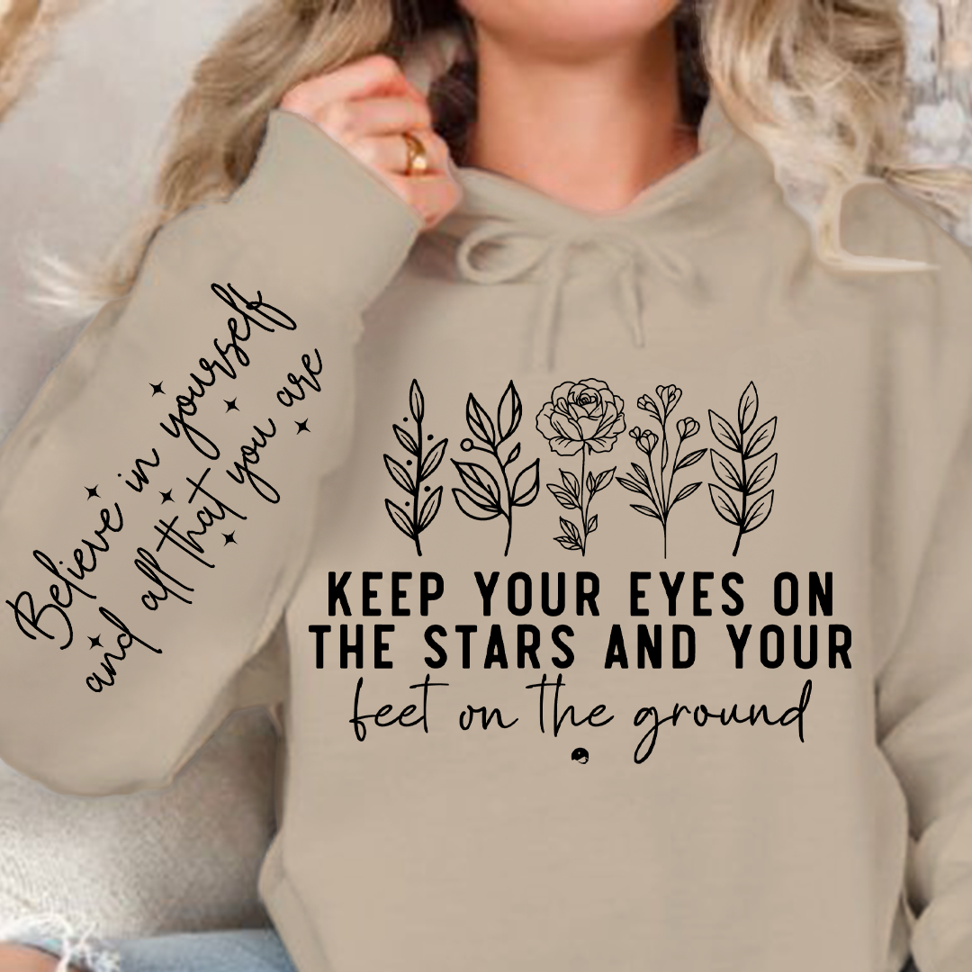 Bluza z kapturem Keep your eyes on the stars
