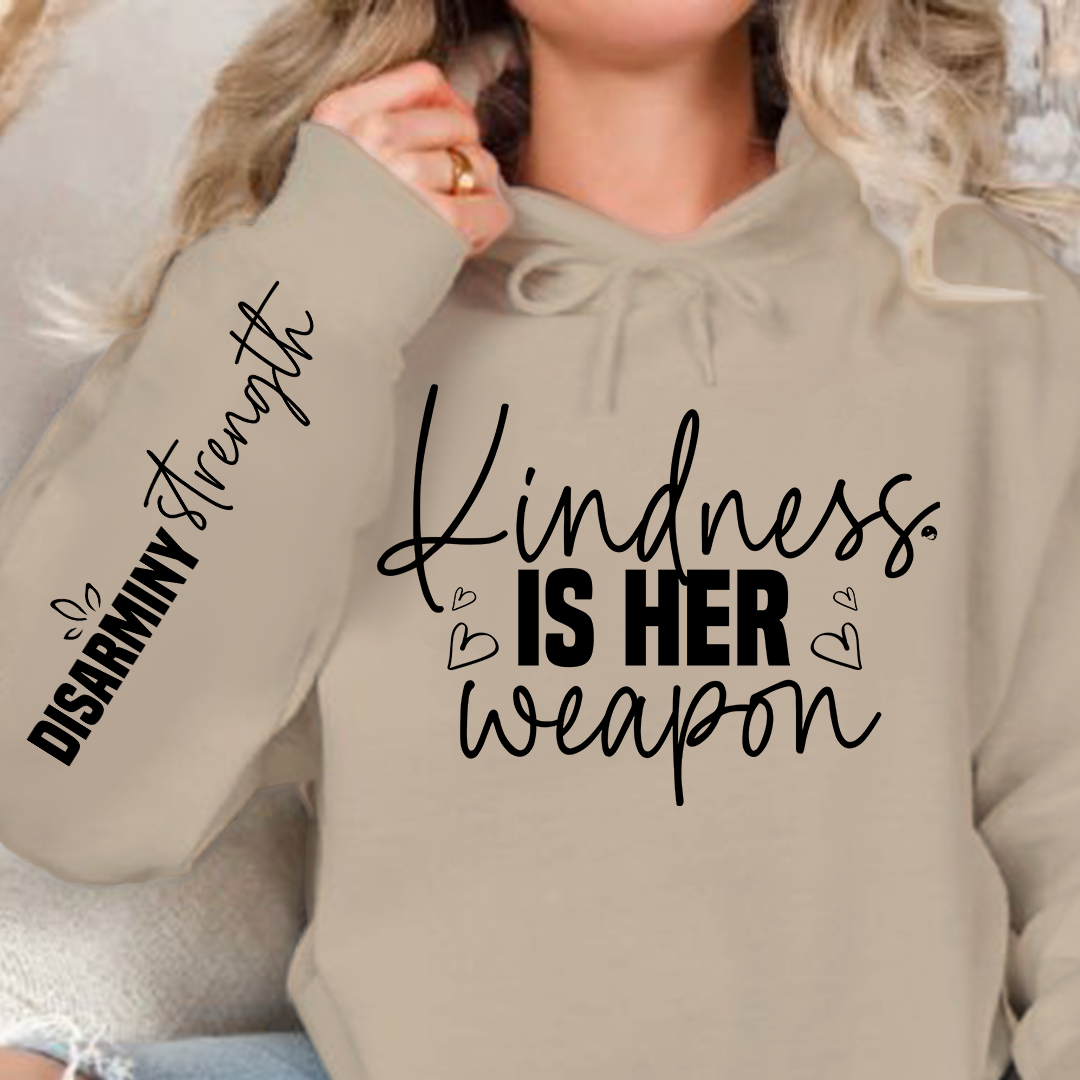 Bluza z kapturem Kindness is her weapon