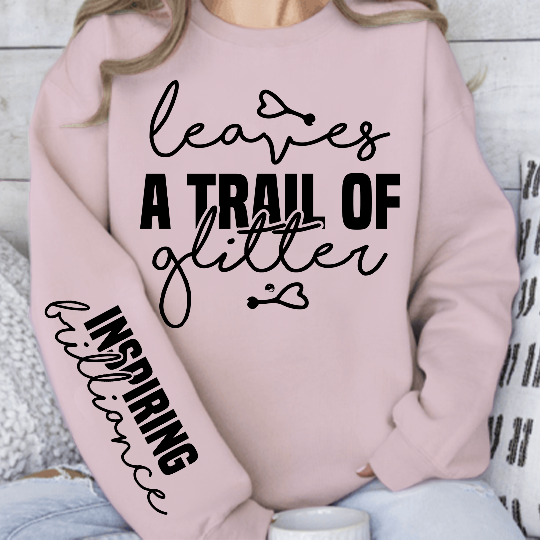 Bluza Unisex Leaves a trail of glitter