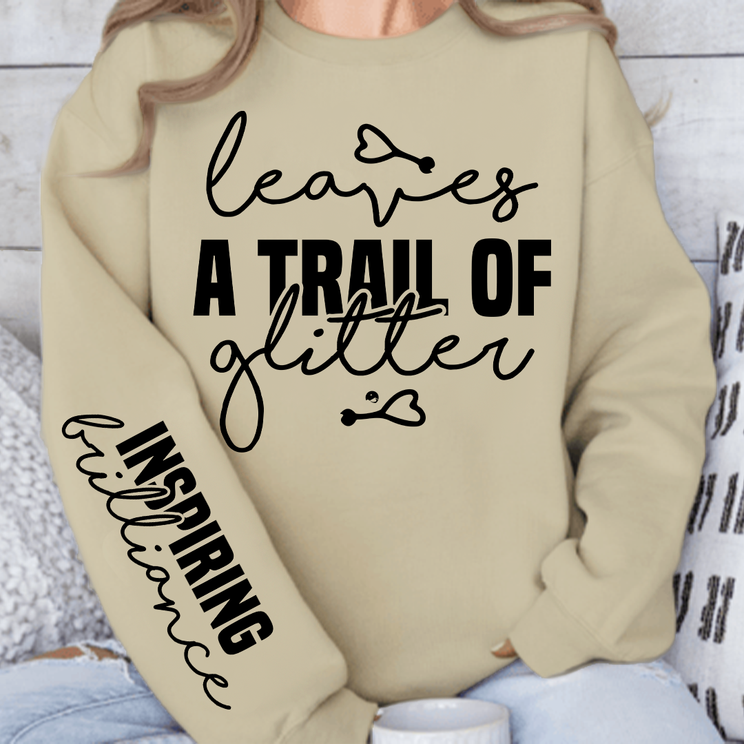 Bluza Unisex Leaves a trail of glitter