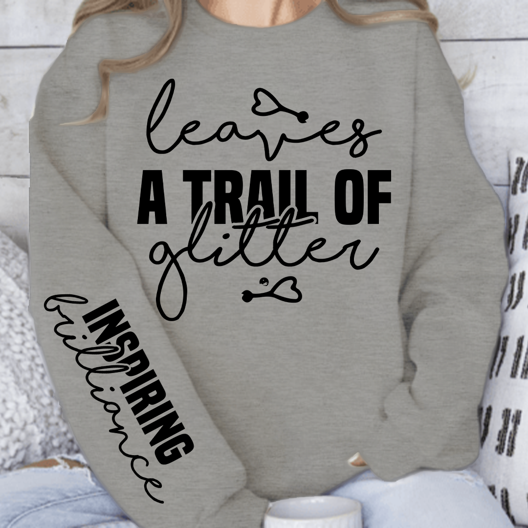 Bluza Unisex Leaves a trail of glitter