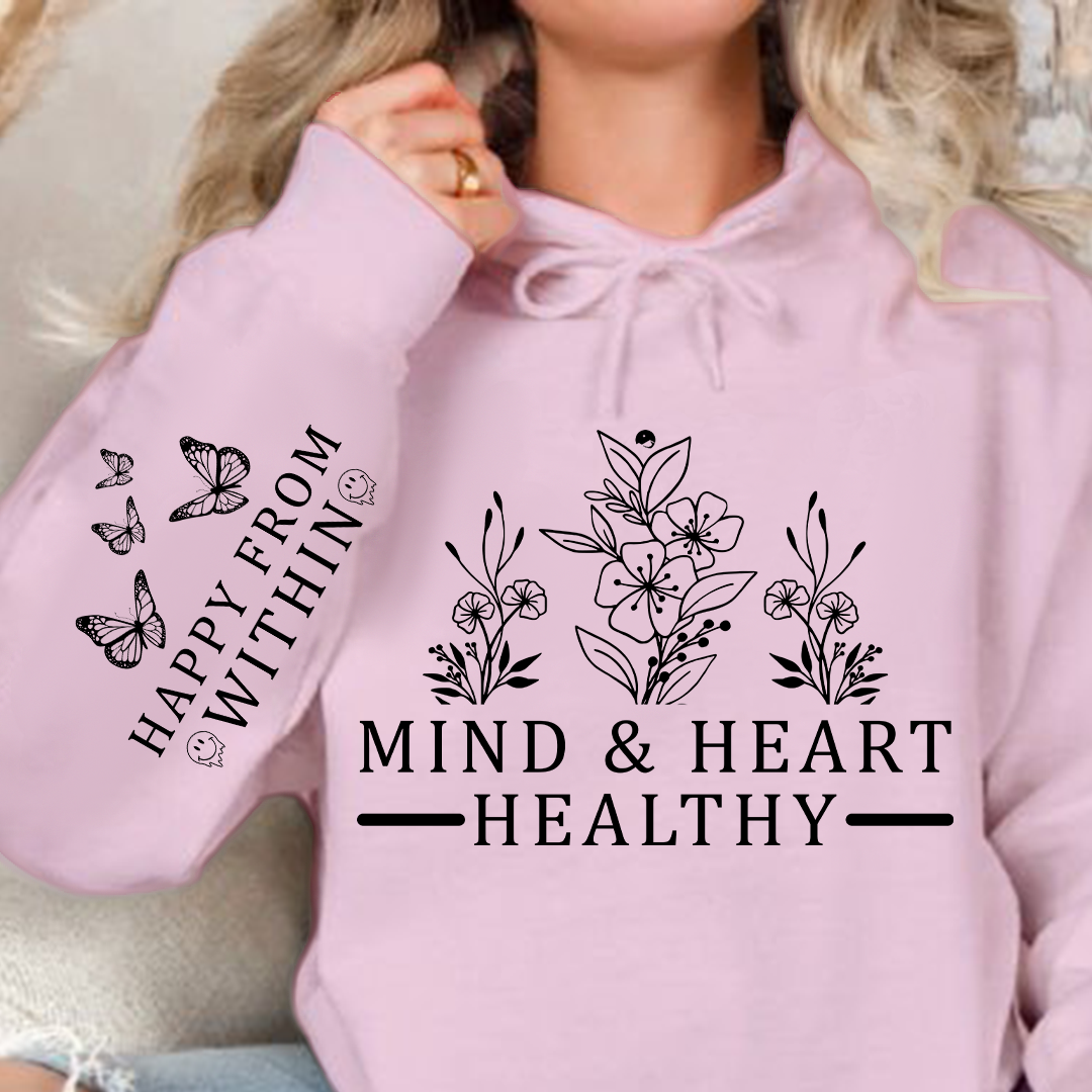 Bluza z kapturem Mind & Heart Healthy