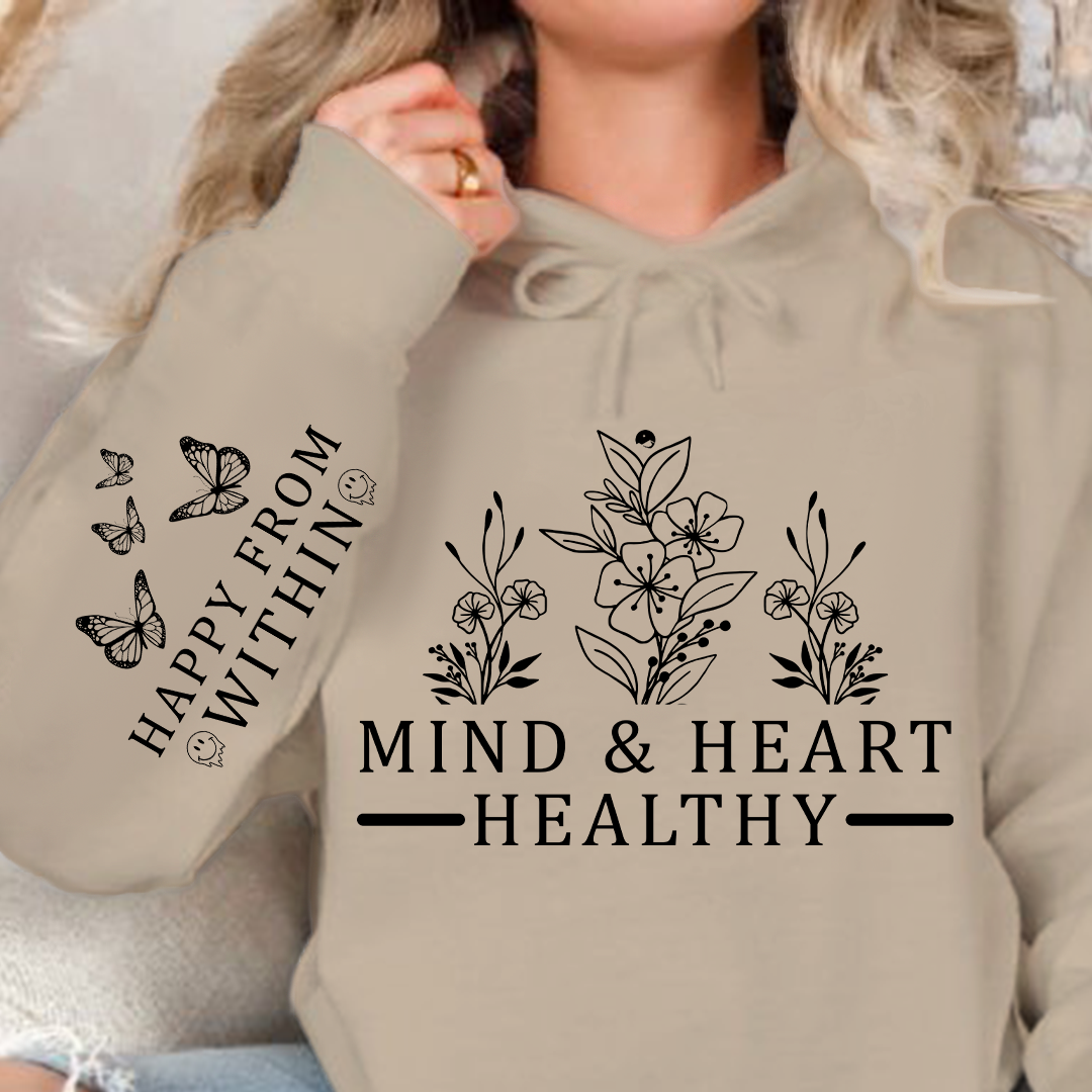 Bluza z kapturem Mind & Heart Healthy