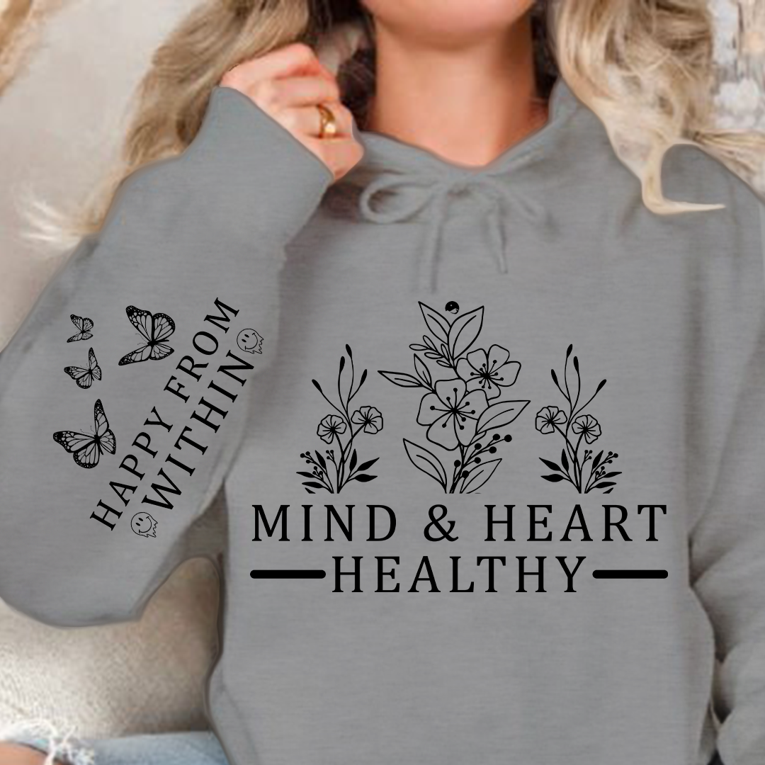Bluza z kapturem Mind & Heart Healthy