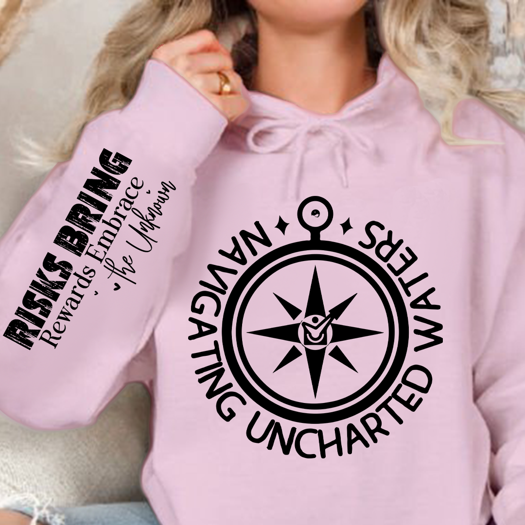 Bluza z kapturem Navigating Uncharted Waters